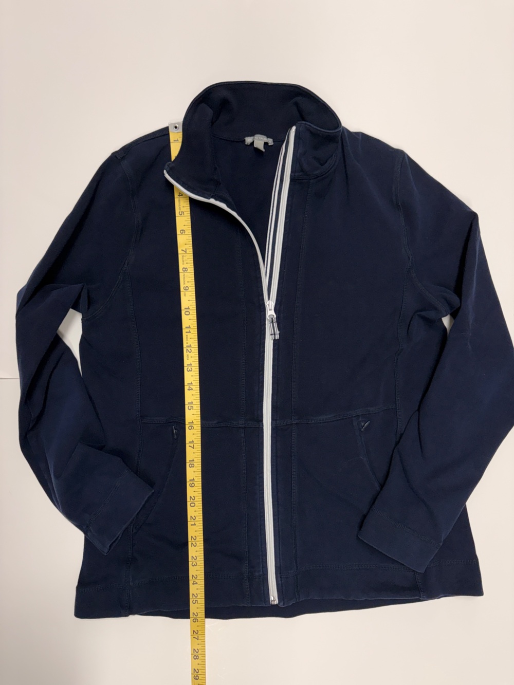 T By Talbots Full-Zip Jacket | L | Navy Blue - Picture 6 of 6
